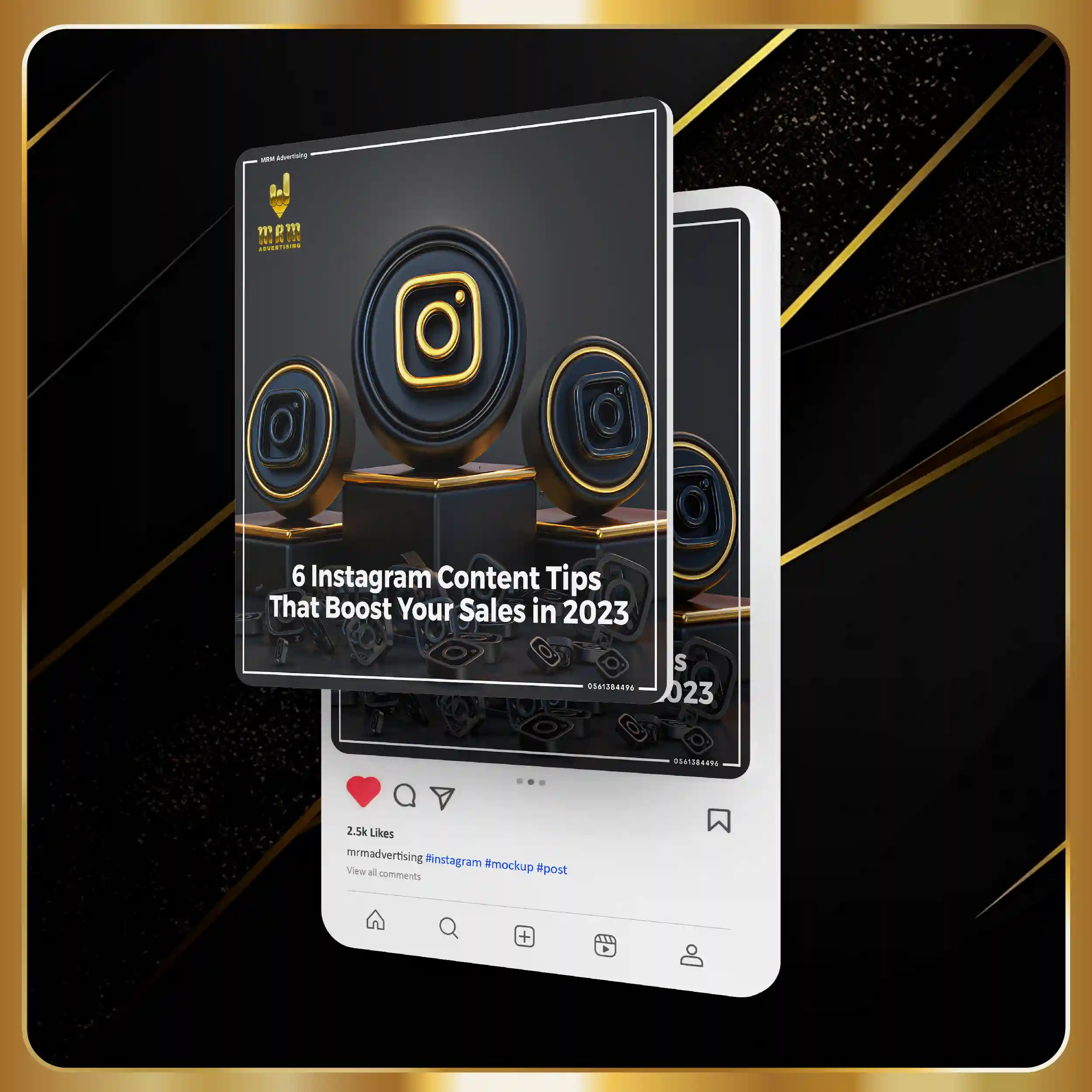 Phone with social media event promotion  